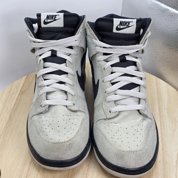 Size 10 - Nike Dunk High Light Bone Grey Black Mens Sneakers 2016 904233-002 - Picture 4 of 9